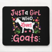 Alleen een meisje dat van geiten houdt muismat (Voorkant)