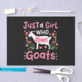 Alleen een meisje dat van geiten houdt tissuepapier (Craft)