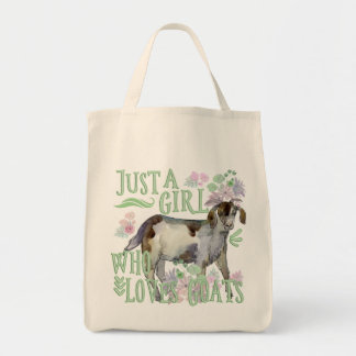 Alleen een meisje dat van geiten houdt tote bag