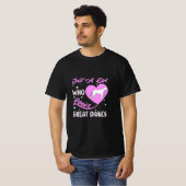 Alleen een meisje dat van grote Denen/Hondenliefhe T-shirt (Voorkant volledig)
