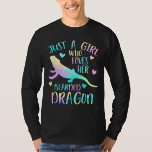 Alleen een meisje dat van haar gekke drakendraken t-shirt