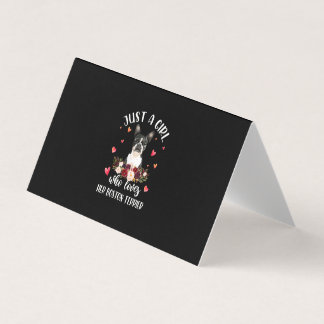 Alleen een meisje dat van haar Hondenliefhebber va Kaart