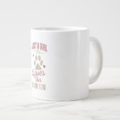 Alleen een meisje dat van haar sjiitische Tzu Hond Grote Koffiekop (Voorkant rechts)