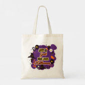 Alleen een meisje dat van Halloween houdt Tote Bag (Achterkant)