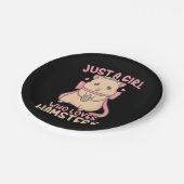 Alleen een meisje dat van Hamsters houdt Papieren Bordje (Gekanteld)