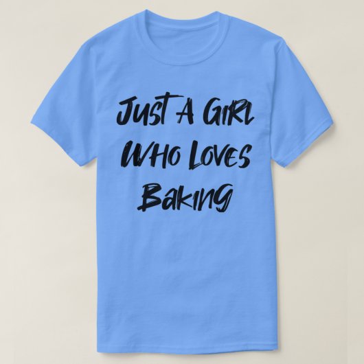 Alleen een meisje dat van het baken 3 houdt t-shirt (Design voorkant)