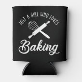 Alleen een meisje dat van het baken houdt blikjeskoeler (Voorkant)