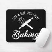 Alleen een meisje dat van het baken houdt muismat (Met muis)