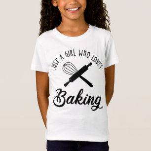 Alleen een meisje dat van het baken houdt t-shirt