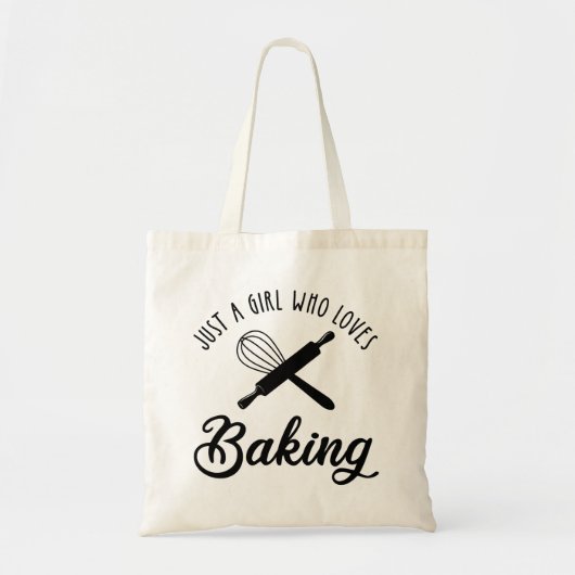 Alleen een meisje dat van het baken houdt tote bag (Voorkant)