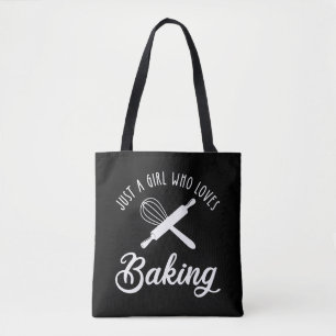 Alleen een meisje dat van het baken houdt tote bag
