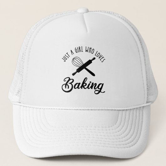 Alleen een meisje dat van het baken houdt trucker pet (Voorkant)