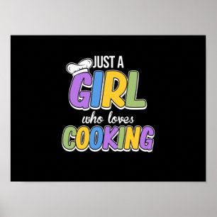 Alleen een meisje dat van het koken houdt, Cook Ch Poster