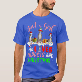 Alleen een meisje dat van hippets houdt en de kers t-shirt