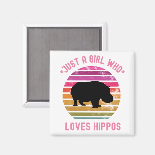 Alleen een meisje dat van hipps houdt magneet (Voorkant / Achterkant)