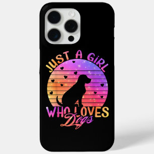 Alleen een meisje dat van Honden houdt iPhone 15 Pro Max Hoesje