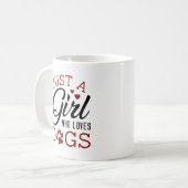 Alleen een meisje dat van Honden houdt Koffiemok (Voorkant links)