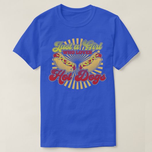Alleen een meisje dat van hotdogs houdt t-shirt (Design voorkant)
