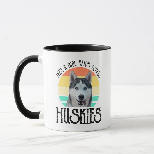 Alleen een meisje dat van Huskies houdt Mok (Links)