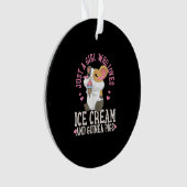 Alleen een meisje dat van Ice Cream houdt en van p Ornament (voorkant)