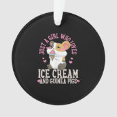 Alleen een meisje dat van Ice Cream houdt en van p Ornament (voorkant)