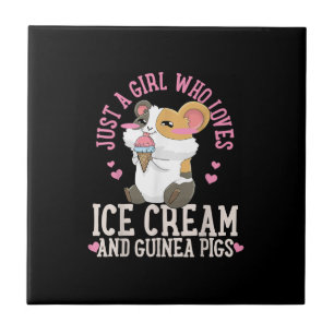 Alleen een meisje dat van Ice Cream houdt en van p Tegeltje