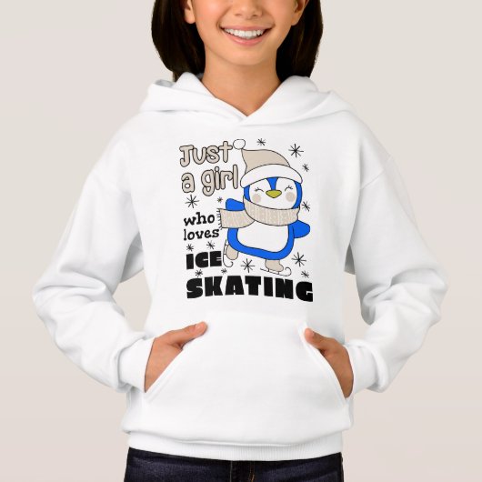 Alleen een meisje dat van Ice Skating Blue houdt (Voorkant)