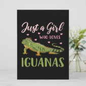 Alleen een meisje dat van Iguanas houdt (Staand voorkant)