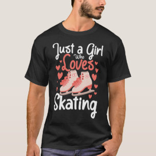 Alleen een meisje dat van ijsschaatsen houdt, zie t-shirt
