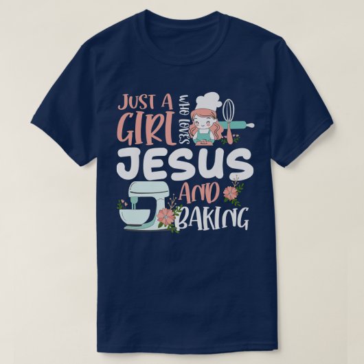 Alleen een meisje dat van Jezus houdt en grappig C T-shirt (Design voorkant)