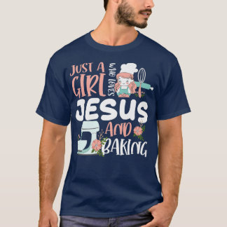 Alleen een meisje dat van Jezus houdt en grappig C T-shirt