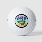 Alleen een meisje dat van Jezus houdt Golfballen (Voorkant)