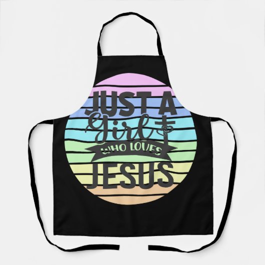 Alleen een meisje dat van Jezus houdt Schort (Voorkant)
