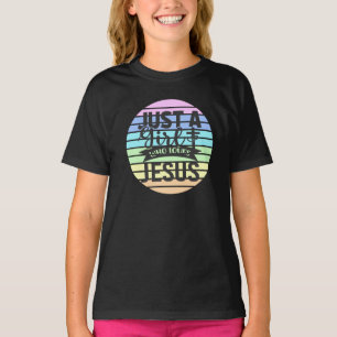 Alleen een meisje dat van Jezus houdt T-shirt