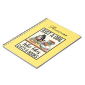 Alleen een meisje dat van katten en boeken houdt notitieboek (Linkerzijde)