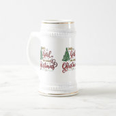 Alleen een meisje dat van Kerstmis houdt Bierpul (Voorkant links)