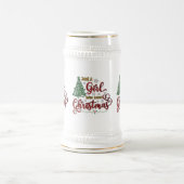 Alleen een meisje dat van Kerstmis houdt Bierpul (Center)