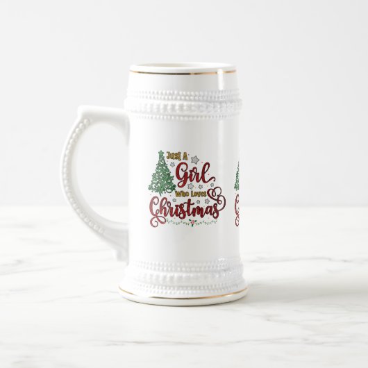 Alleen een meisje dat van Kerstmis houdt Bierpul (Links)