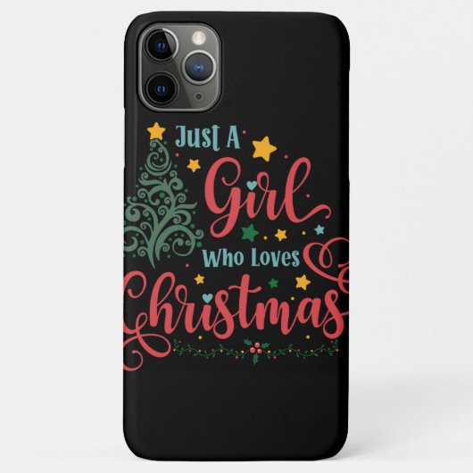 Alleen een meisje dat van Kerstmis houdt Case-Mate iPhone Case (Achterkant)