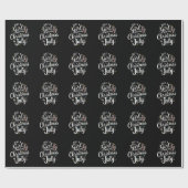 Alleen een meisje dat van Kerstmis houdt in juli S Cadeaupapier (Vlak)