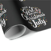 Alleen een meisje dat van Kerstmis houdt in juli S Cadeaupapier (Rol Hoek)