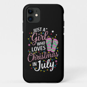 Alleen een meisje dat van Kerstmis houdt in juli S Case-Mate iPhone Case