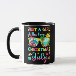 Alleen een meisje dat van Kerstmis houdt in juli S Mok