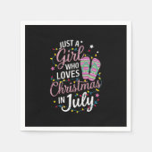 Alleen een meisje dat van Kerstmis houdt in juli S Servet (Voorkant)