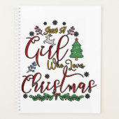 Alleen een meisje dat van Kerstmis houdt Planner (Voorkant)