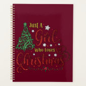Alleen een meisje dat van Kerstmis houdt Planner (Voorkant)