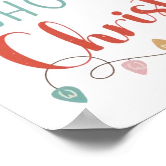 Alleen een meisje dat van Kerstmis houdt Poster (Hoek)