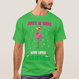 Alleen een meisje dat van Kerstmis houdt T-shirt