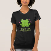 Alleen een meisje dat van kikkers houdt | Cute Fro T-shirt (Voorkant)