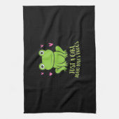 Alleen een meisje dat van kikkers houdt | Cute Fro Theedoek (Verticaal)